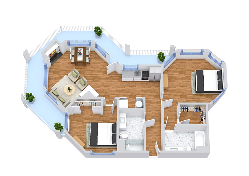 Renton Cottage Floorplans 401 402 01