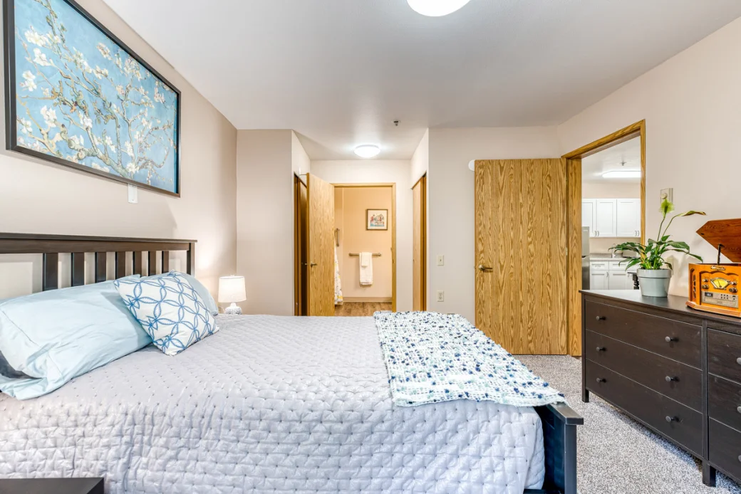 Renton bedroom and bathroom